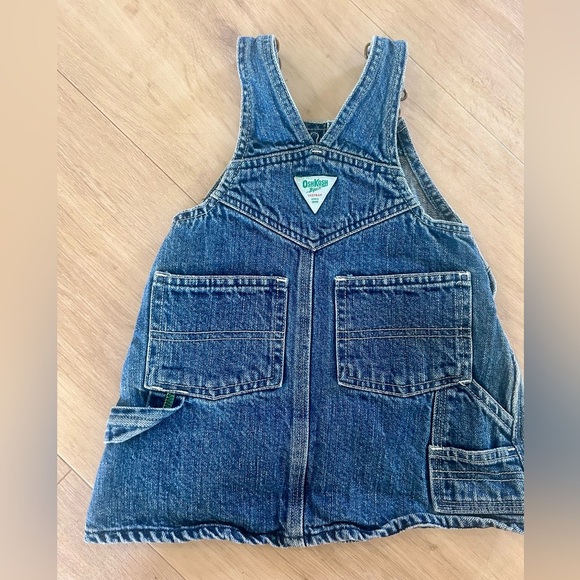 Vintage OshKosh B'gosh Blue Denim Overalls dress for Kids 12 months - Picture 5 of 5